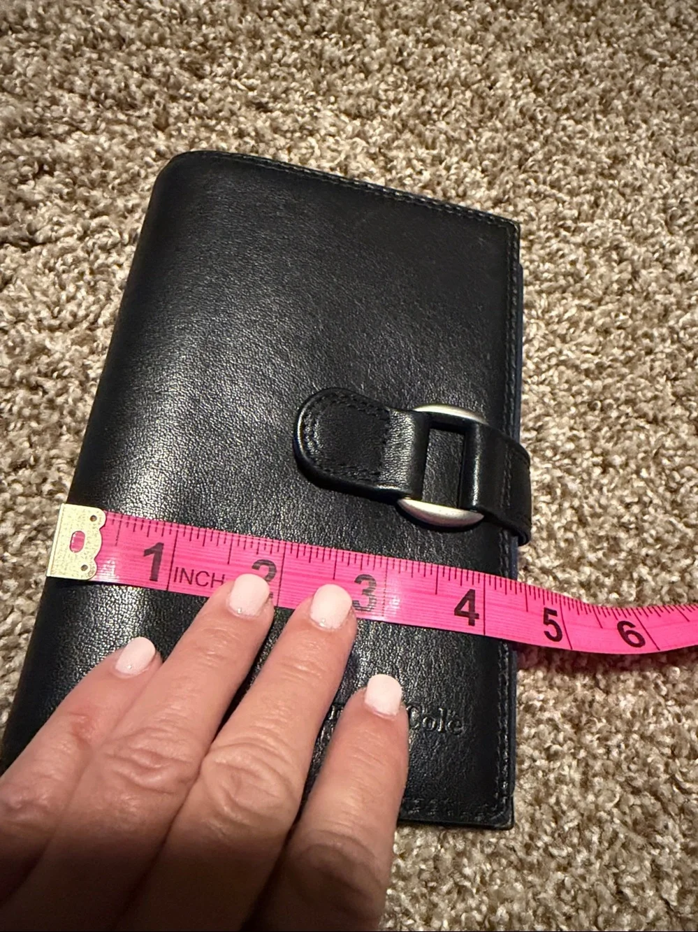 Kenneth Cole New York leather planner cover w/notebook - EUC!